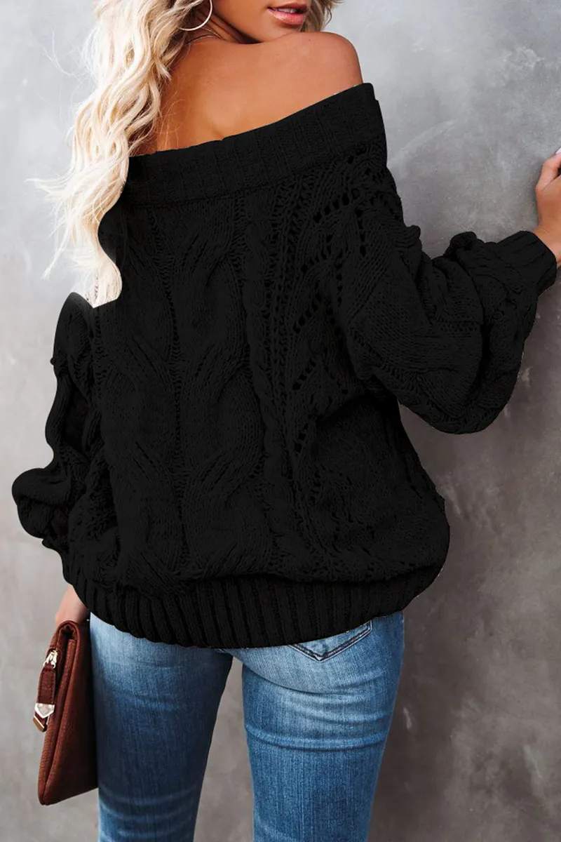Casual Street Solid Patchwork Off the Shoulder Tops(5 Colors)