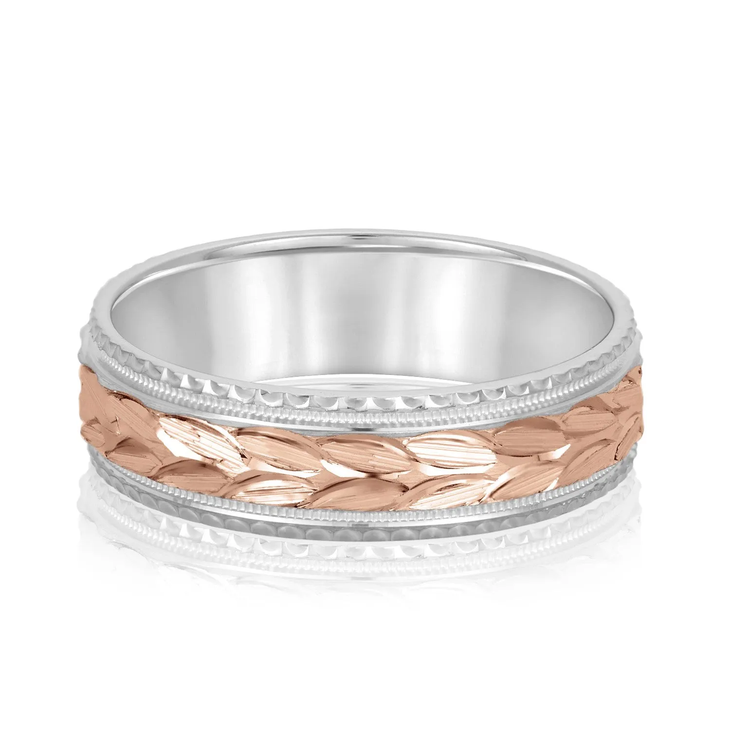 Greek God Wreath Style Men’s Wedding Band