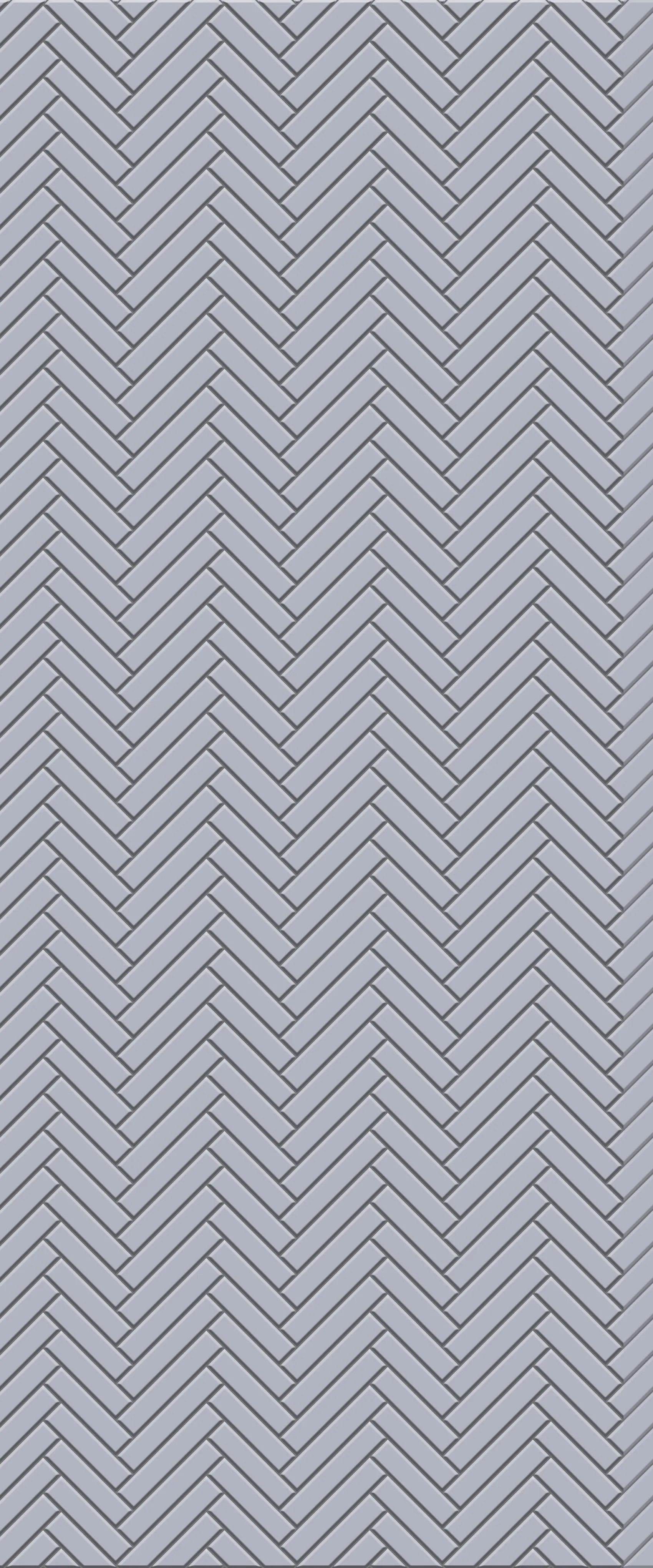 Grey Single Herringbone Tile Acrylic Shower Wall Panel 2440mm x 1220mm (3mm Thick)
