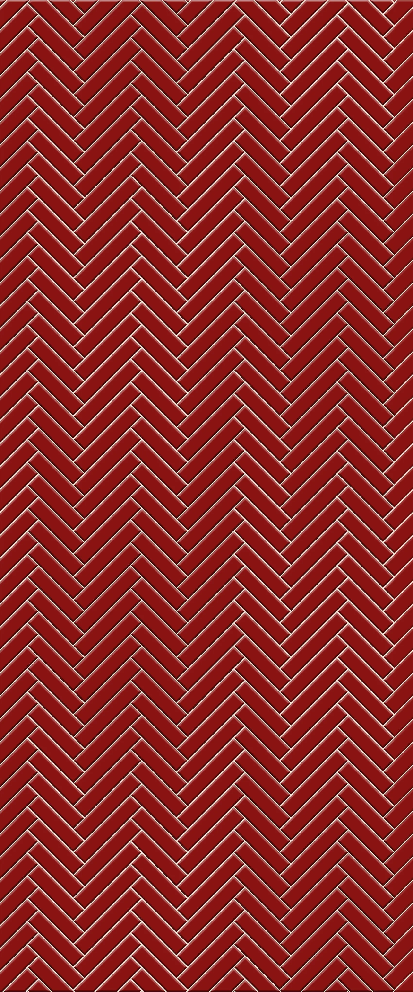 Red Single Herringbone Tile Acrylic Shower Panel 2440mm x 1220mm ( 3mm Thick)